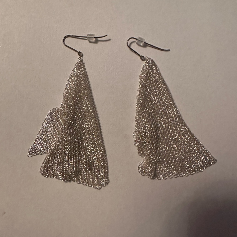 Tiffany Elsa Peretti®Mesh Scarf Earrings 🩵
